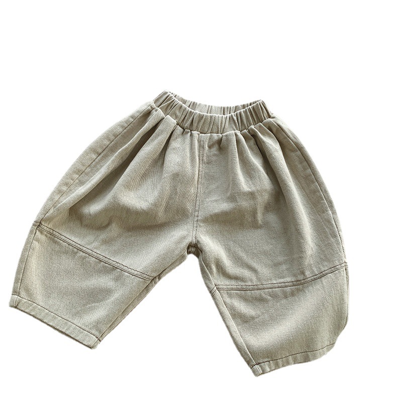 2025 Spring and Autumn New Loose Casual Wide Leg Haren Pants for Boys and Girls Korean Style Trendy Outer Wear Pants