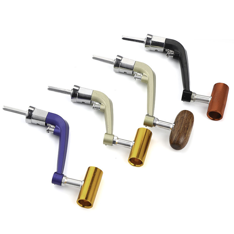 Metal fishing wheel Folding crank sea pole wheel crank fishing wheel rocker arm accessories spinning wheel crank