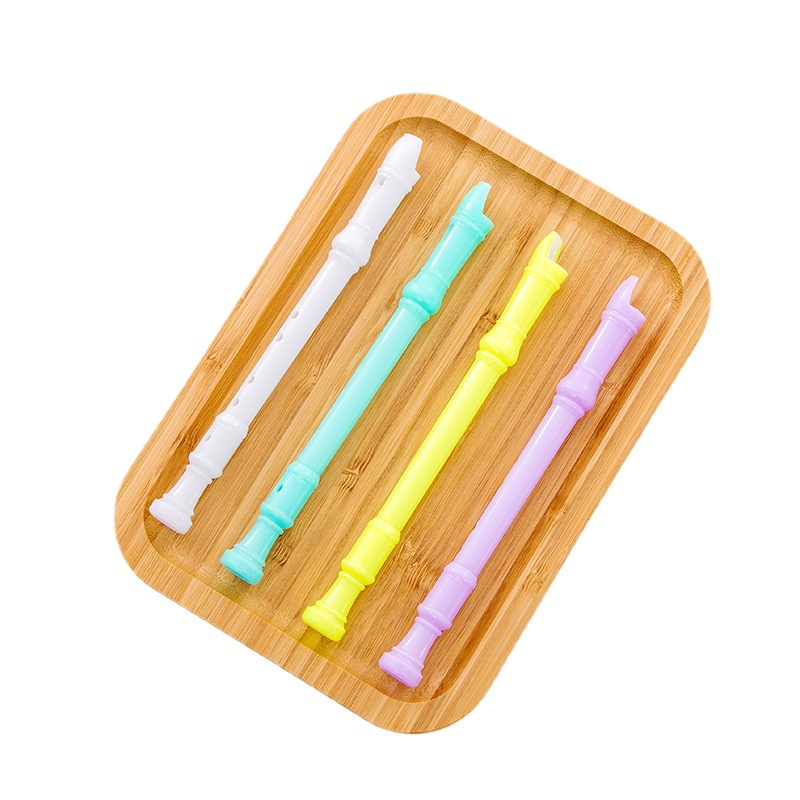 Gao Si creative candy-colored flute whistle can blow gel pen black 0.5mm student gel pen wholesale manufacturers