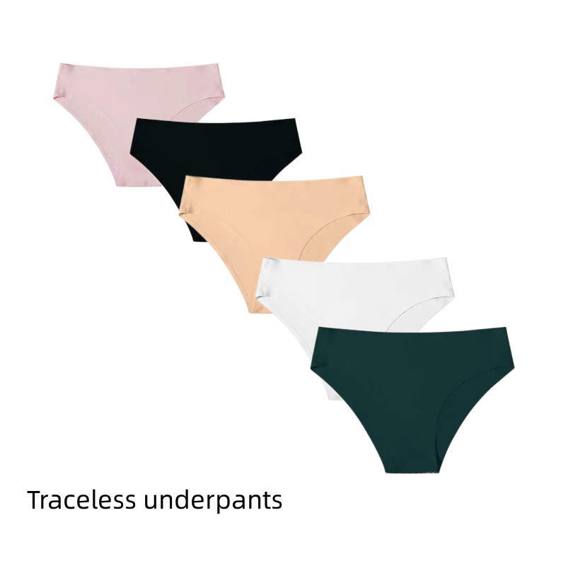 In stock one-piece seamless sexy Brazilian pants women's low waist half sheath underwear women's sexy briefs women pantie