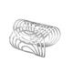Silver Cutout Bracelet