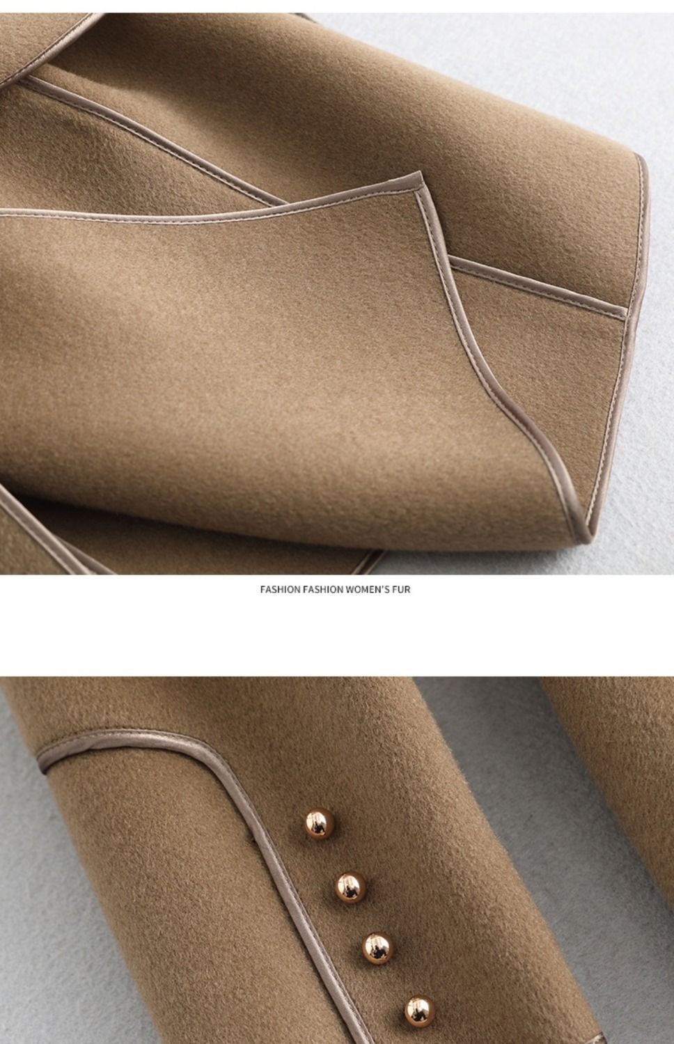 Korean style woolen coat for women 2023 autumn and winter New Western style age-reducing mid-length double-sided wool coat for women fashion_voghion.com