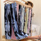 New Vintage Ice Silk Tie-Dye Wide Leg Pants Women's Loose Trendy High Waist Fashionable Pleated Ankle-length Pants Straight Casual Pants