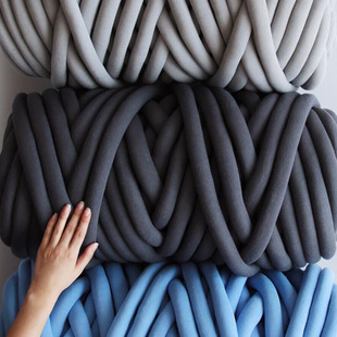 New amazon cloth thread woven bag DIY hand woven diy bag material wool filling yarn