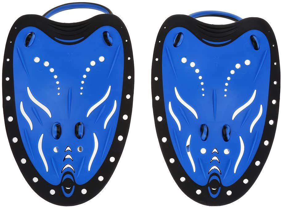 Professional swimming training paddling Palm adjustable silicone hand Pu adult children diving hand Pu freestyle Palm