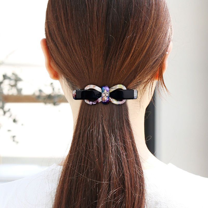 Zure Azijn Hoogwaardige Kleine Strik Half-Tie Haar Top Clip Koreaanse Stijl Haar Clip Vrouwen Achterkant Hoofd Schijf Haar Grote Ponda Staart Haar Clip_voghion.com