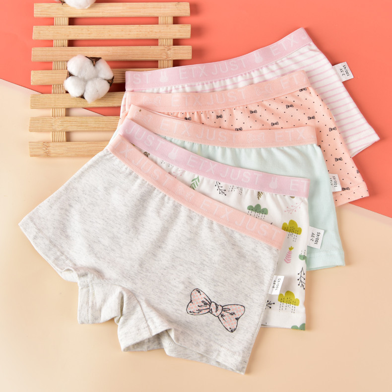 Children's Panties Class A Cotton Girls' Boxers Big Kids Girls Shorts 8-16 Student Boxers Wholesale
