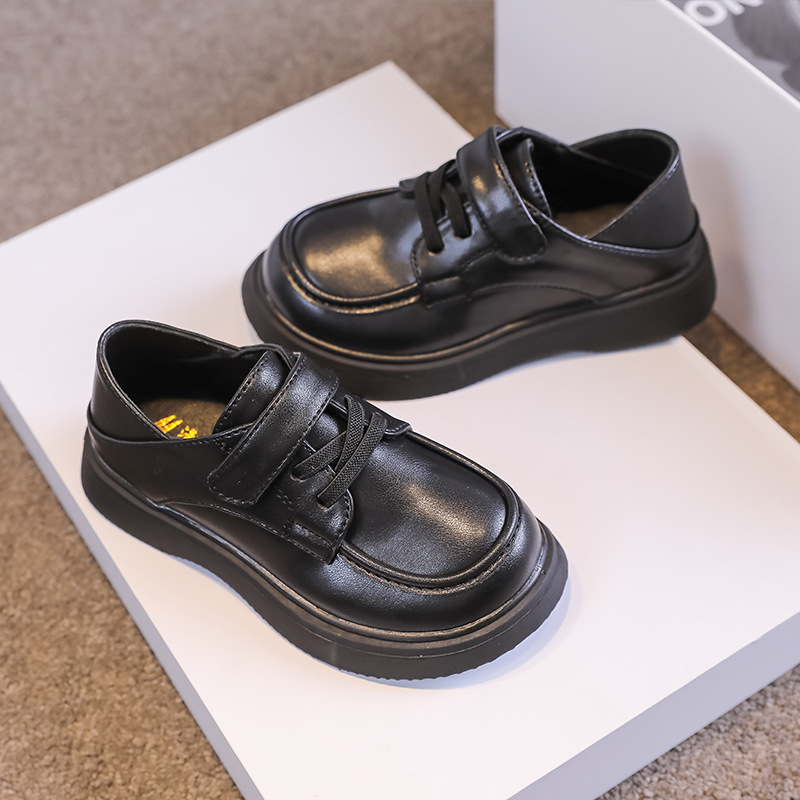 Children's small leather shoes 2022 spring new British style loafers lace-up Japanese student shoes jk single shoes for girls