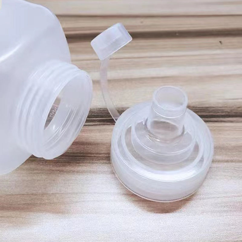 Plastic Big Mouth Squeeze Bottle Juice Pot Food Grade Jam Bottle Squeeze Bottle Tomato Salad Bottle Sauce Bottle Commercial