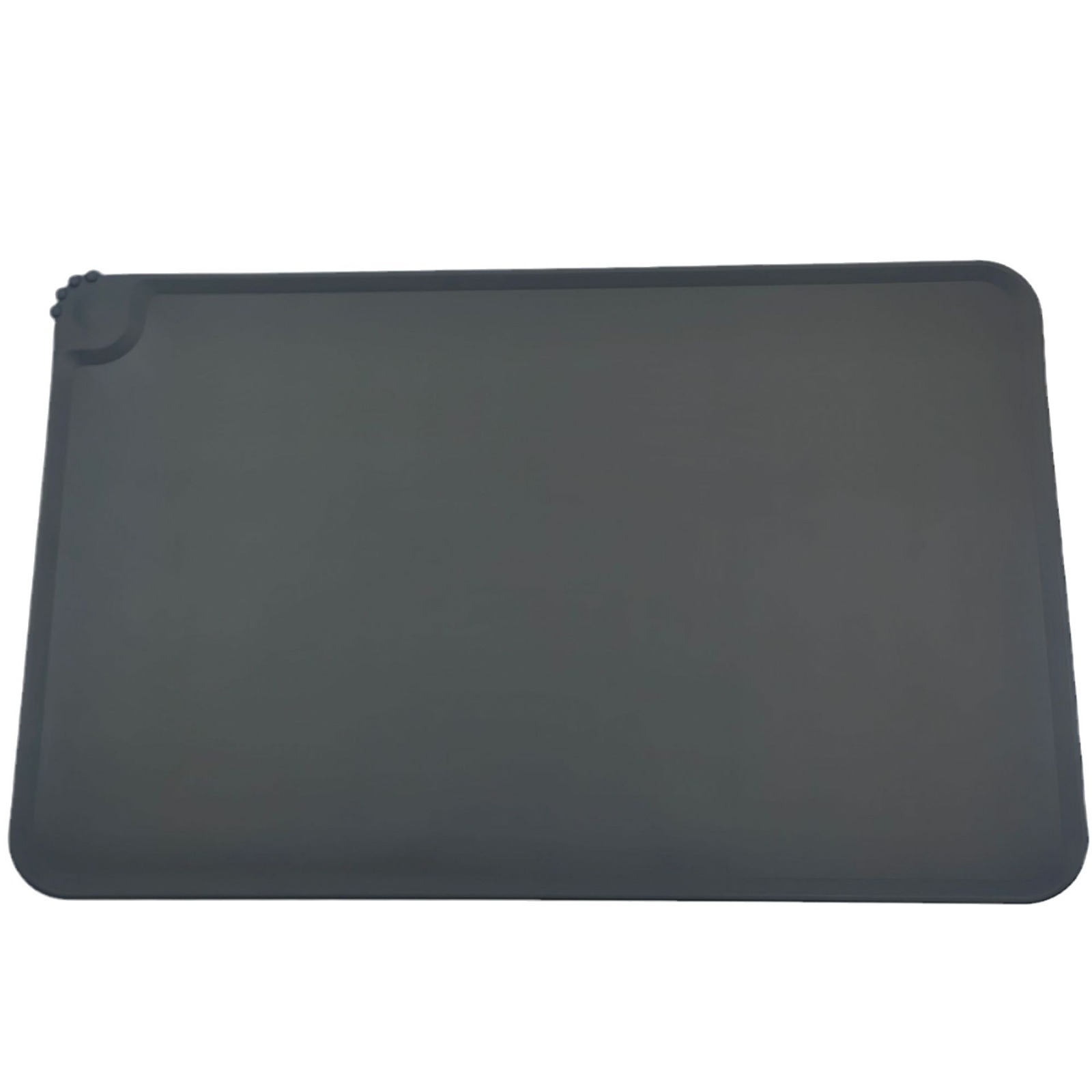 Silicone Pet Mat Paw Print Pet Dog Mat Cat and Dog Pet Dining Mat Waterproof Non-Slip Dog Bowl Food Cleaning Mat