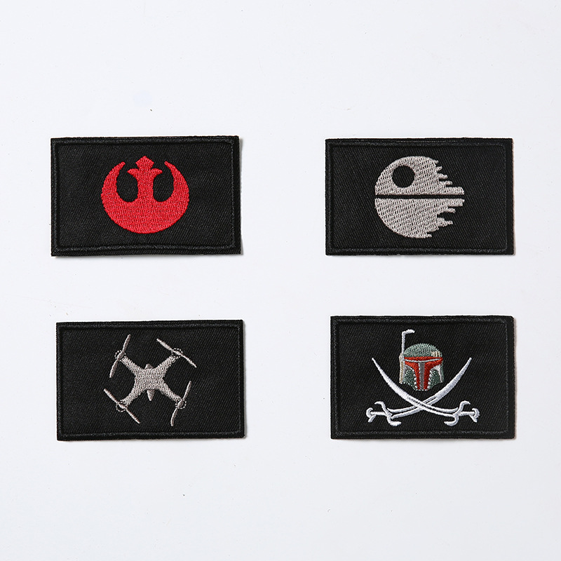星球大戰反叛軍聯盟刺繡布貼 軍迷戶外刺繡徽章 雙面刺繡胸章布貼