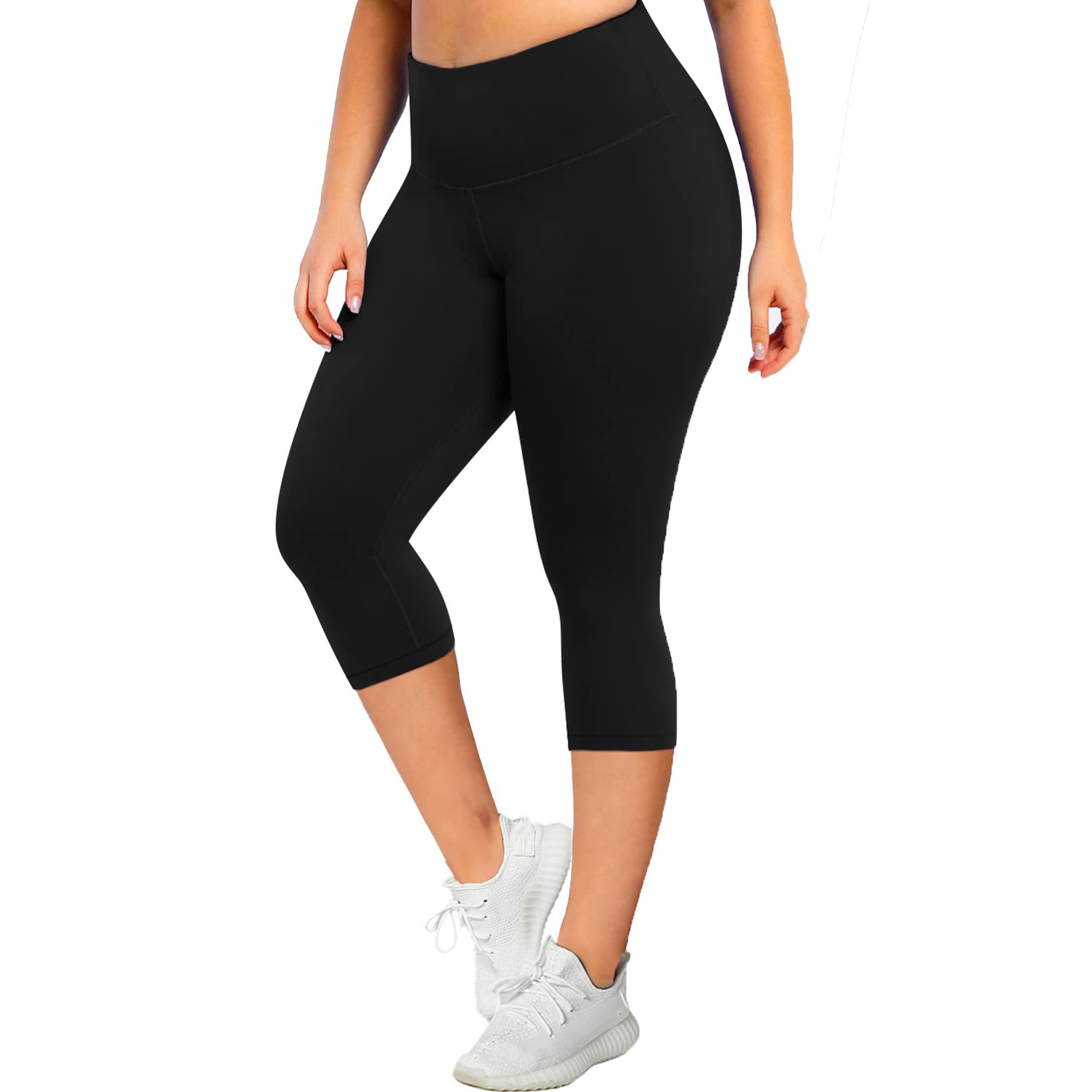  Seven-point Plus Size Yoga Pants 1XL-4XL Women's Thin High Waist Plus Size Yoga Pants Women's Chubby mm200