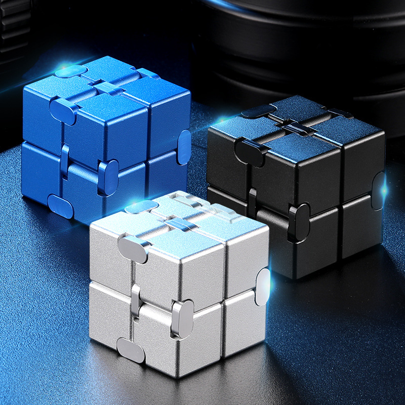 Unlimited Rubik's Cube Varied Decompression Artifact Adult Decompression Metal Alloy Cube Finger Toy Cross-Border