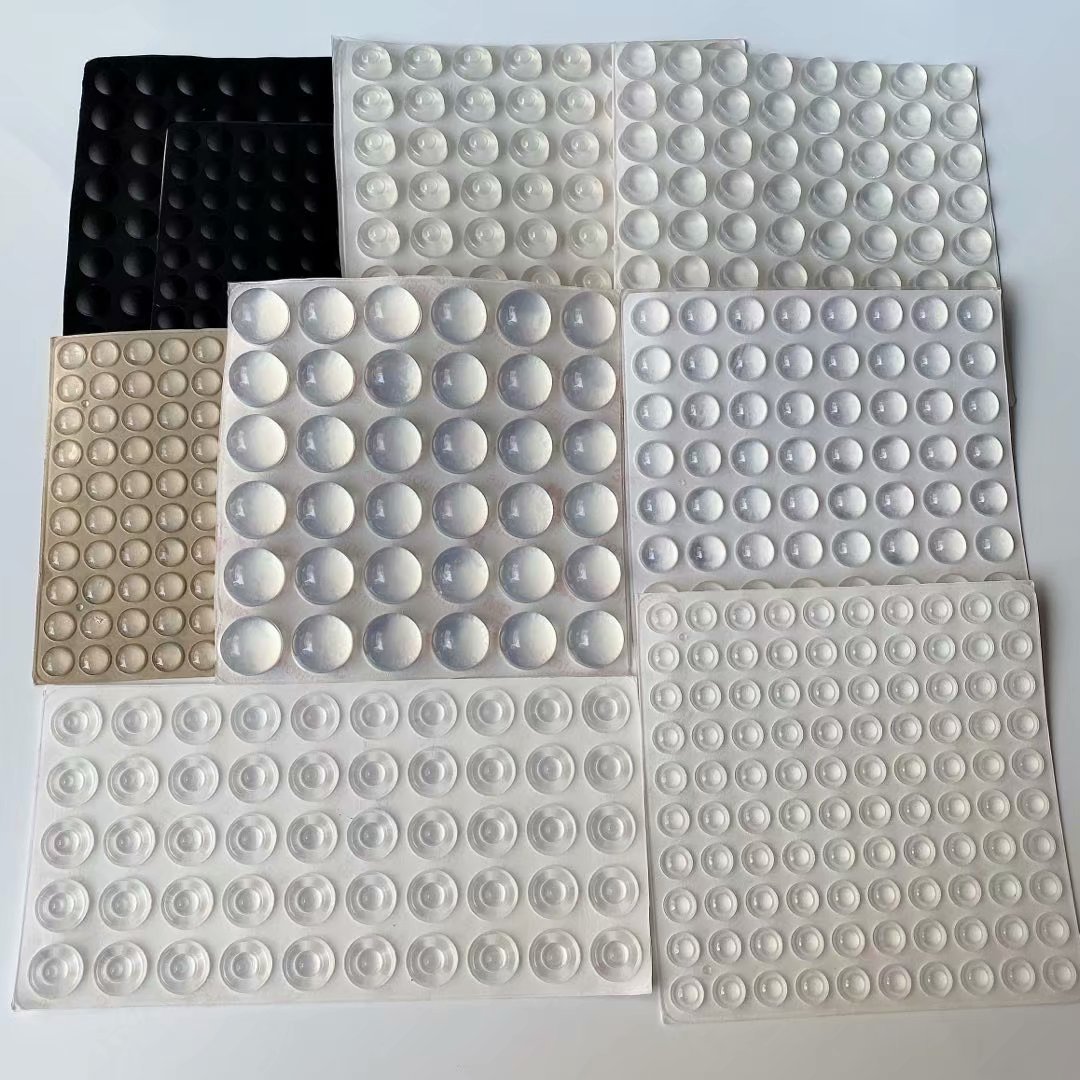 Transparent Silicone Anti-collision Granules Hemispherical Round Self-adhesive Silent Anti-slip Silicone Gasket Furniture Anti-collision Pad