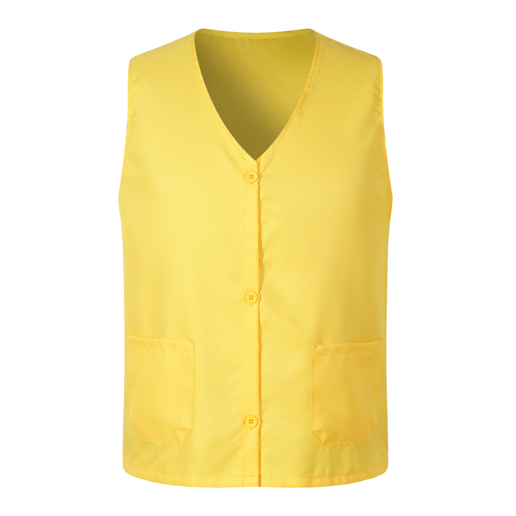 V-Neck Work Clothes Vest Volunteers Collarless Button Vest Vest Printing logo Red Volunteer Clothes Chicken Heart Collar