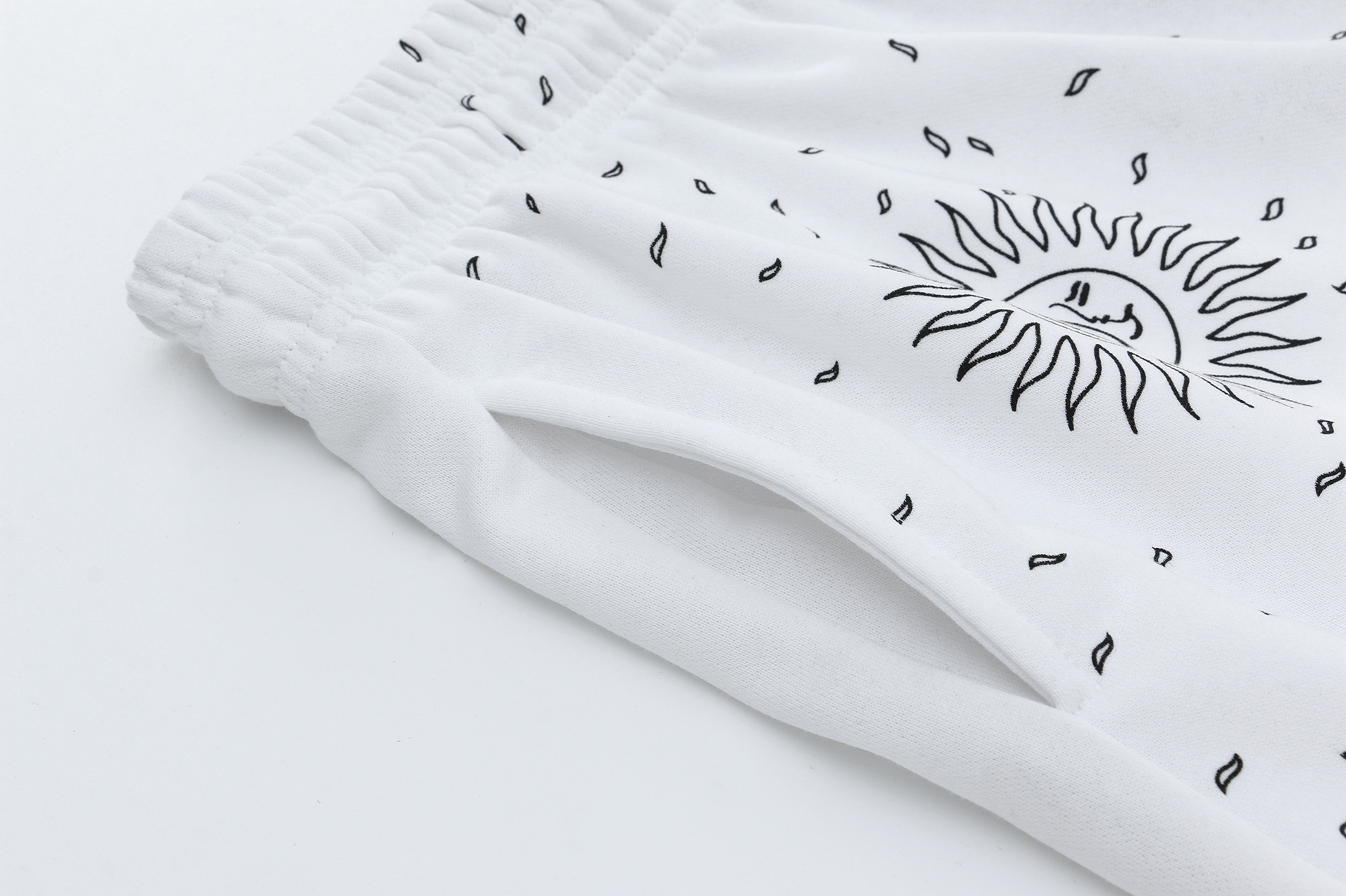 Owen autumn and winter cotton terry cotton loose tribal culture cartoon casual sports trousers basketball