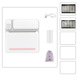 C19 pink +5 rolls of thermal paper +5 rolls of adhesive + storage bag