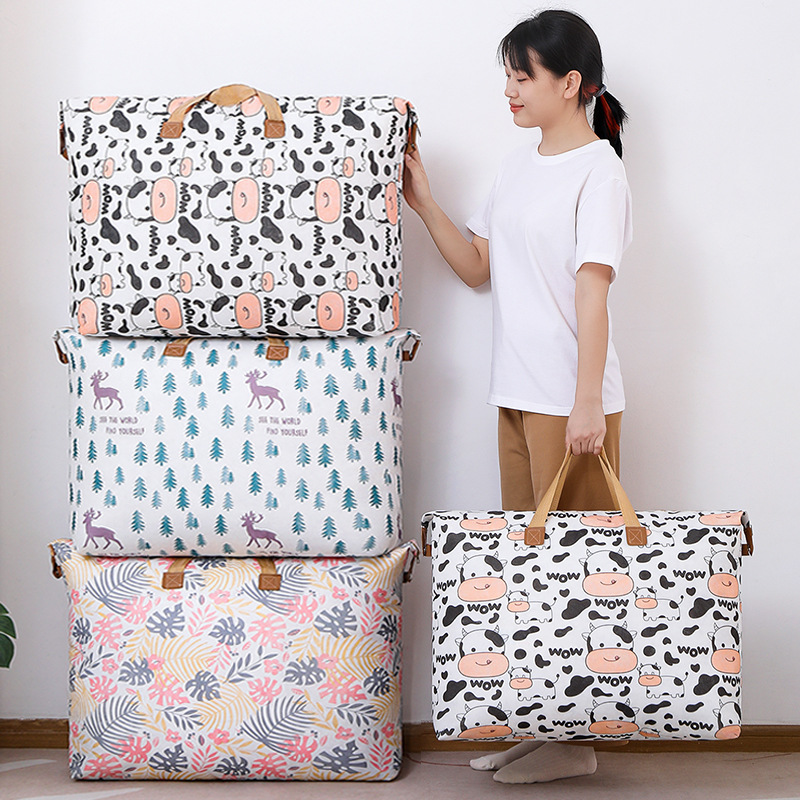Youfen portable non-woven quilt bag dustproof Waterproof moisture-proof thickened moving packing clothing organizing bag storage bag