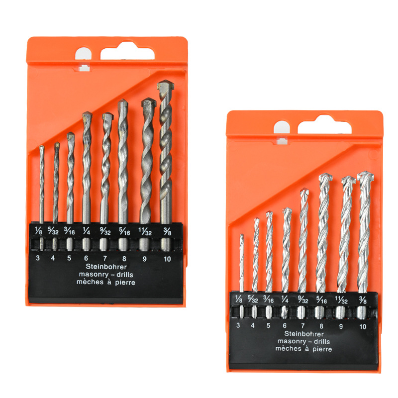 Round shank construction drill bit concrete wall drilling tool cement percussion drill set multi-functional alloy drill bit
