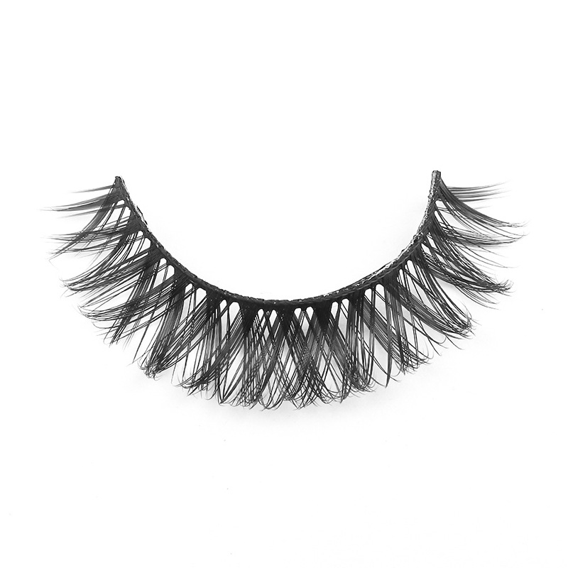 European and American False Eyelashes Wholesale 10 Pairs DD Self-curvature Slim Cross Thick False Eyelashes