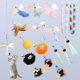 Amazon Explosions Pet Products Feather Fun Cat Stick Replacement Head Collection Fairy Stick Self-Hi Fun Cat Toy