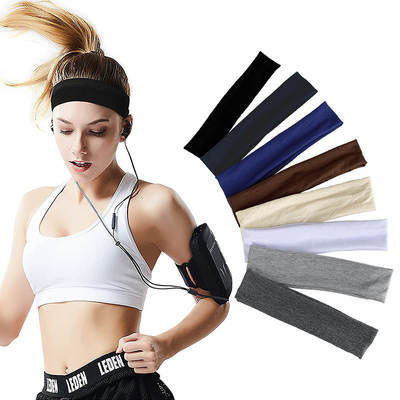 European and American Simple Sports Headband Running Headband Women Solid Color Headband