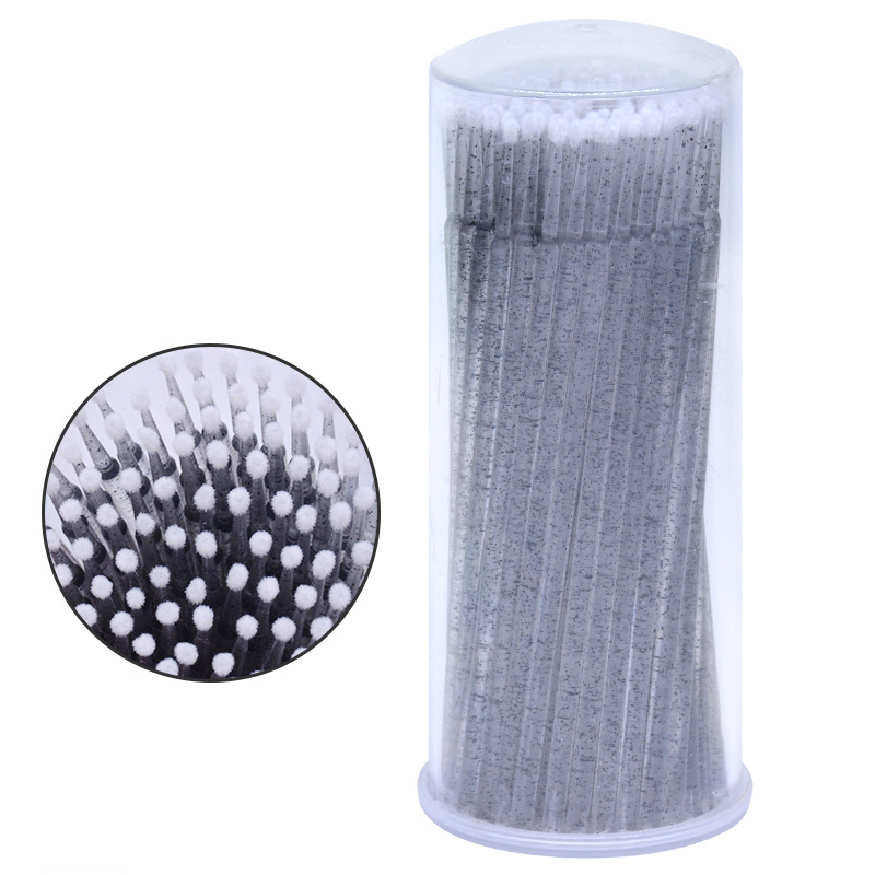 Cross-border new eyelash grafting eyelash cleaning cotton swab 100 eyelash auxiliary tool to remove eyelash Crystal cotton swab