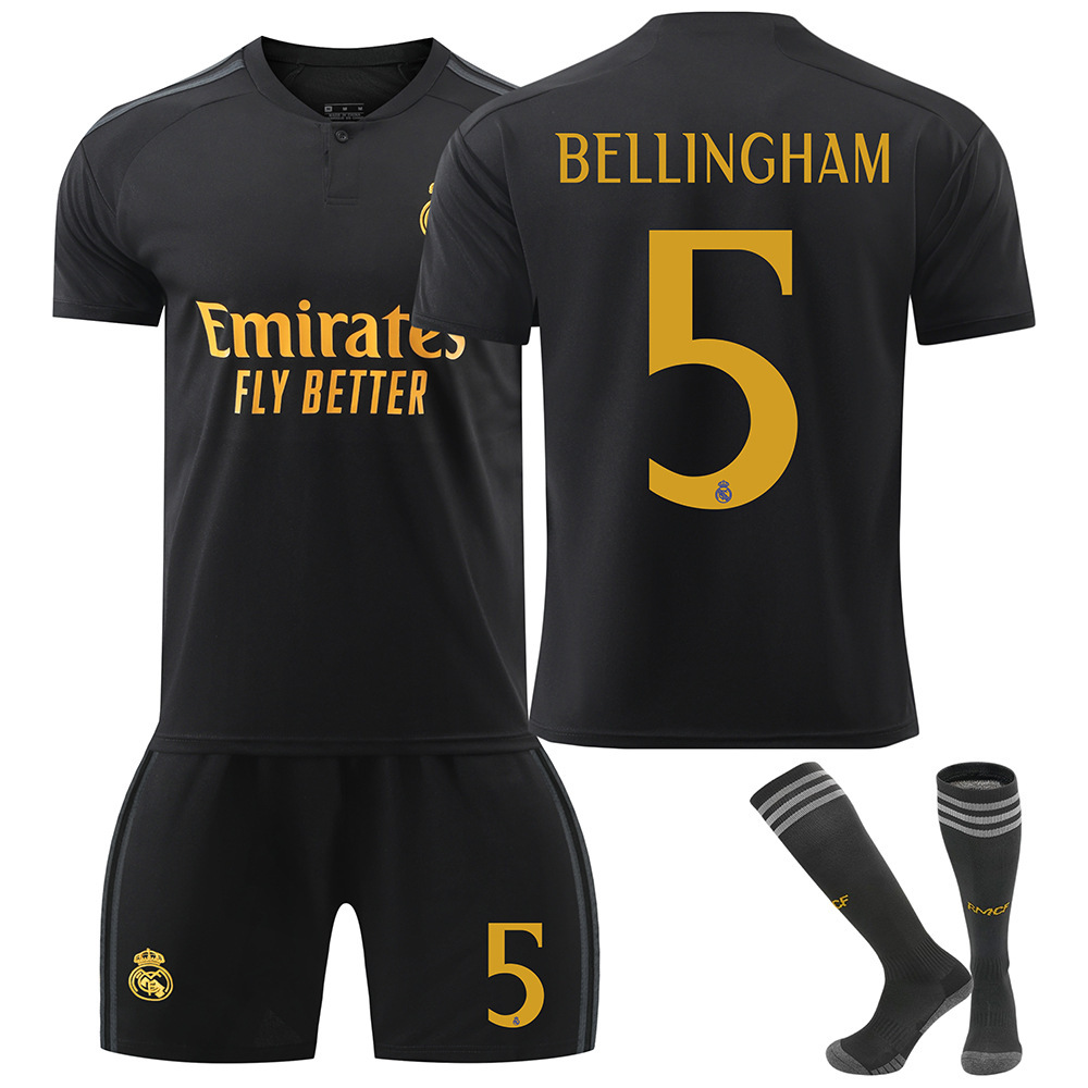2324 Real Madrid second-team jersey No. 10 Mbappe No. 7 Vinicus No. 5 Bellingham football jersey