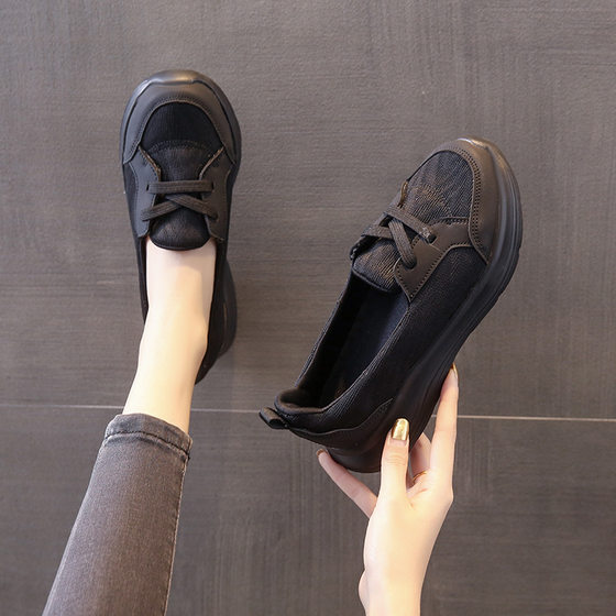 Leg Lazy Shoes Slip-on Cross-border Four Seasons Casual Women's Shoes 2023 New Style Mother's Shoes Low-top Flat Walking Shoes