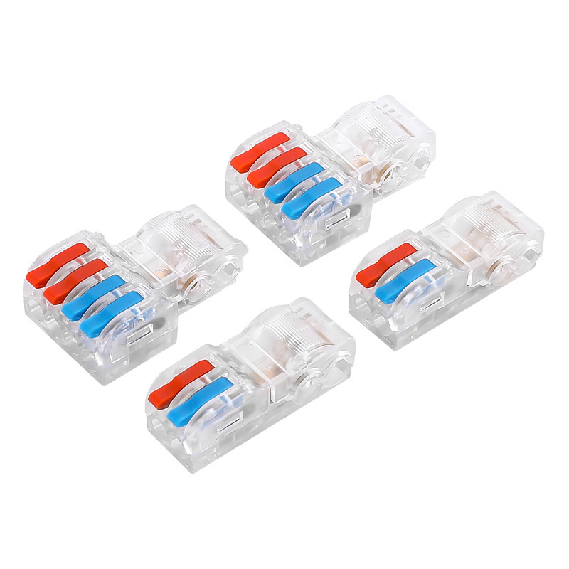 電子コンポーネント - コネクタ - Cat5/cat5e/cat6 ケーブル用 Rj45 コネクタ 8p8c モジュラー プラグ シールド ストレート スルー ブルー|undefined