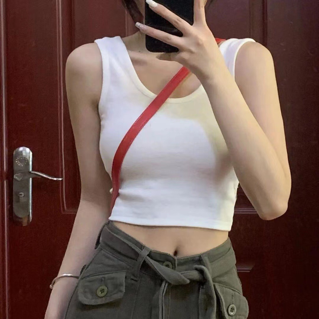 Wholesale 2024 new camisole women's summer wear short umbilical vest women a generation of hair - ShopShipShake