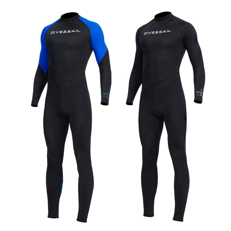 DIVE & SAIL New diving suit one-piece Lycra diving suit men's snorkeling surfing sun protection quick-drying jellyfish swimsuit
