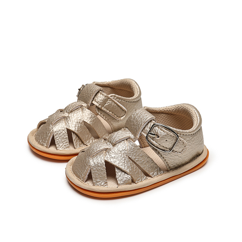 Cross-border summer new 0-1 years old breathable soft rubber sole baby shoes toddler shoes baby sandals factory direct supply