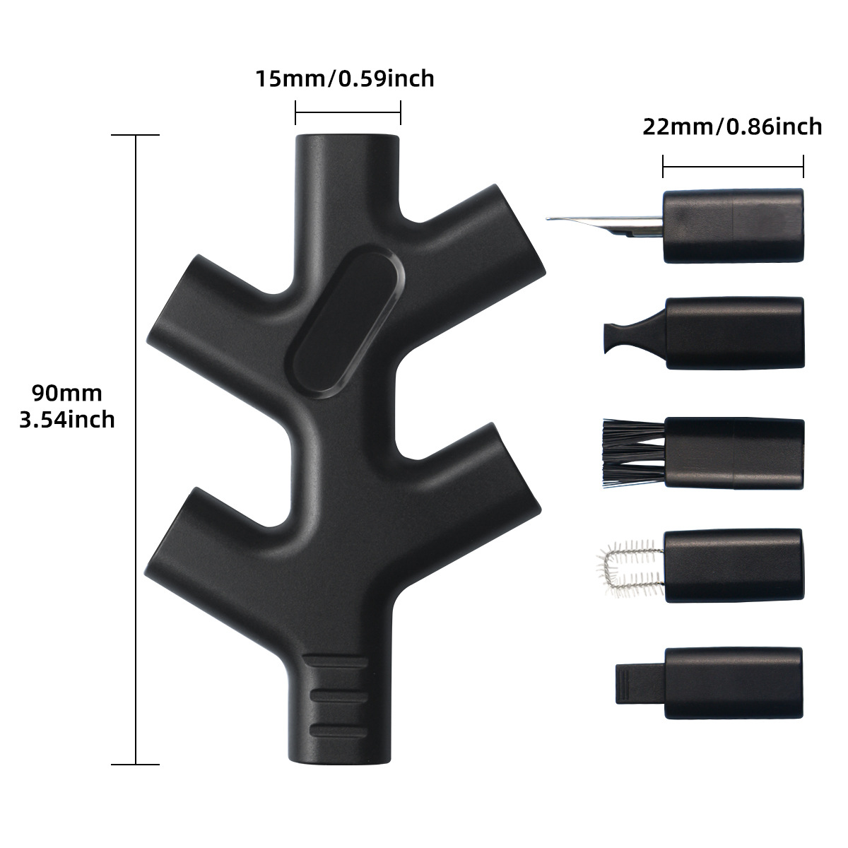 Cross-border new 6-in-1 mobile phone cleaning tool mobile phone headset charging port mobile phone cleaning suit