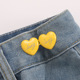 lovely heart yellow
