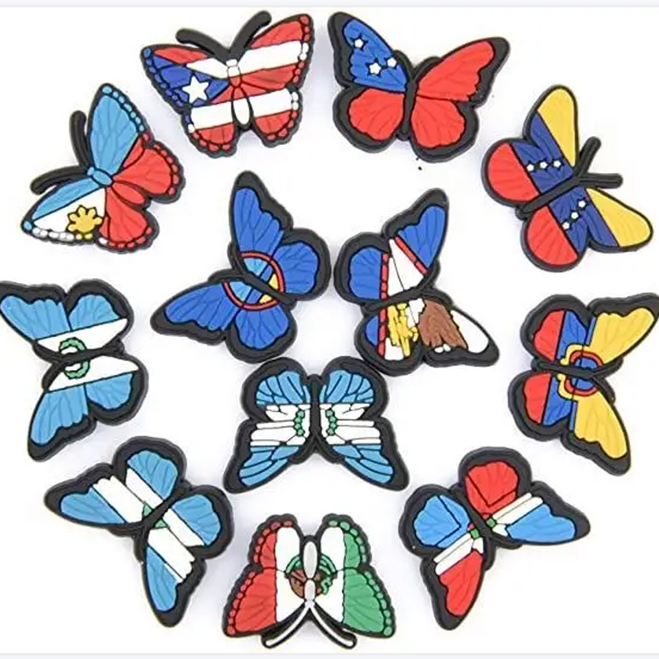 New Croc hole shoes accessories DIY shoe flower shoelace accessories Cartoon creative shoe buckle wholesale cross-border Amazon