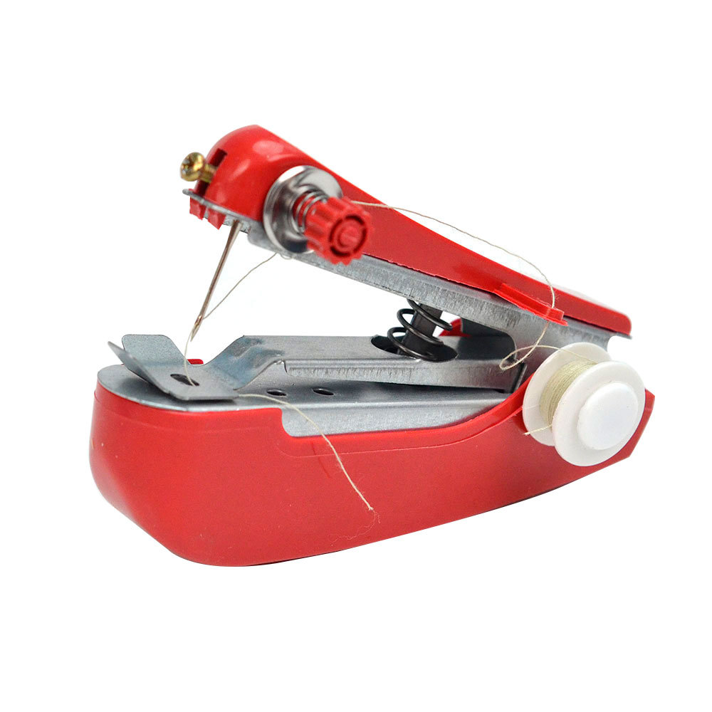 Du Zinc Household Handheld Portable Mini Manual Sewing Machine Handheld Pocket Outdoor Travel Cross-border Small Sewing Machine