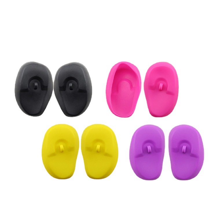 Factory wholesale silicone hair color earmuffs hair salon hair treatment hair color silicone earmuffs cross-border wholesale