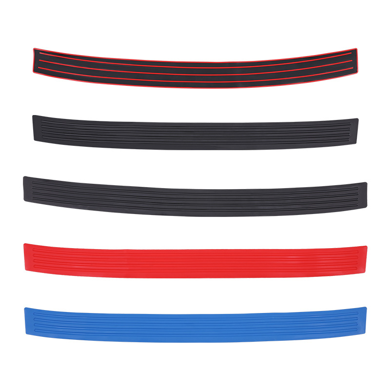 Car trunk protective strip anti-collision anti-scratch protective plate decorative strip rear trunk door sill protective sticker modified Universal