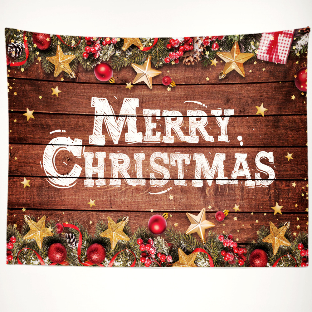 Cross-border Christmas home supplies new Christmas party background cloth room decoration scene layout Christmas tapestry