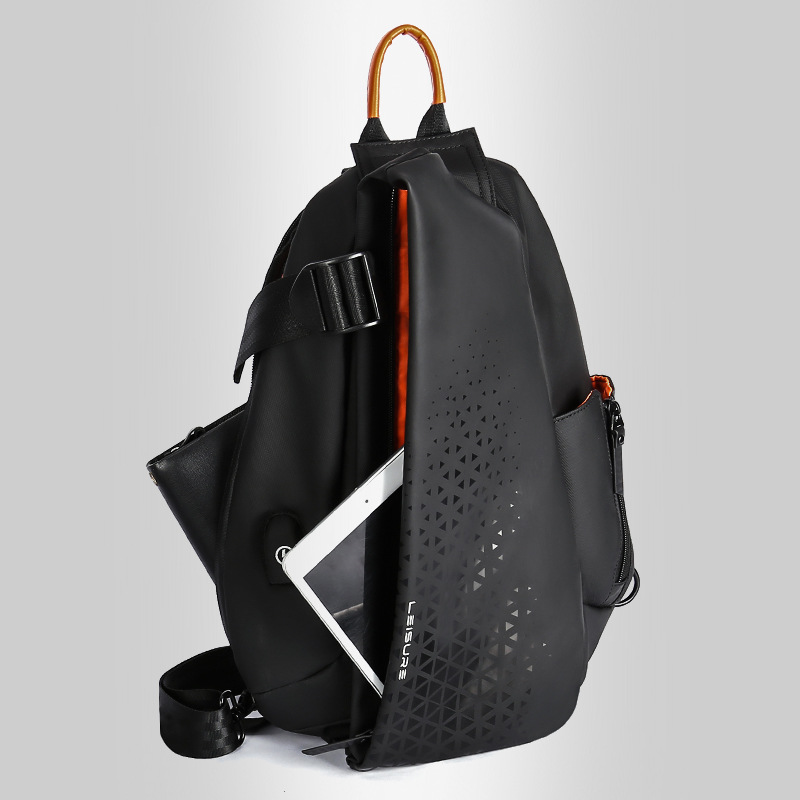 Functional Messenger Bag Men's 2021 New Fashion Large Capacity Shoulder Bag Motorcycle Motorcycle Backpack Trendy Brand Chest Bag