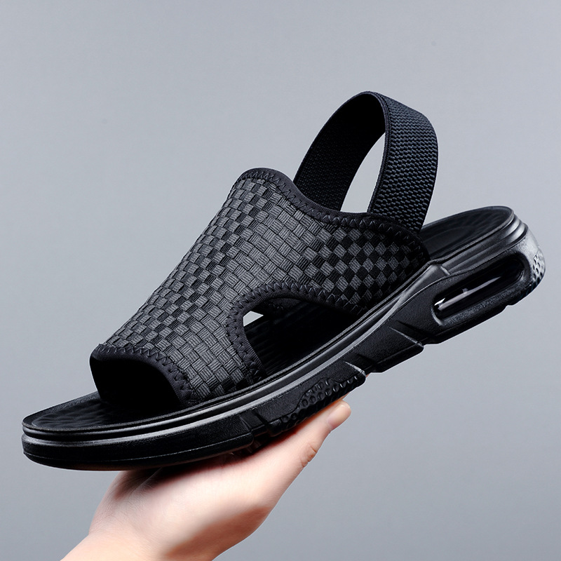 Height increasing air cushion sandals men's summer casual sports outdoor beach Korean style dual-use sandals men's fashion sandals