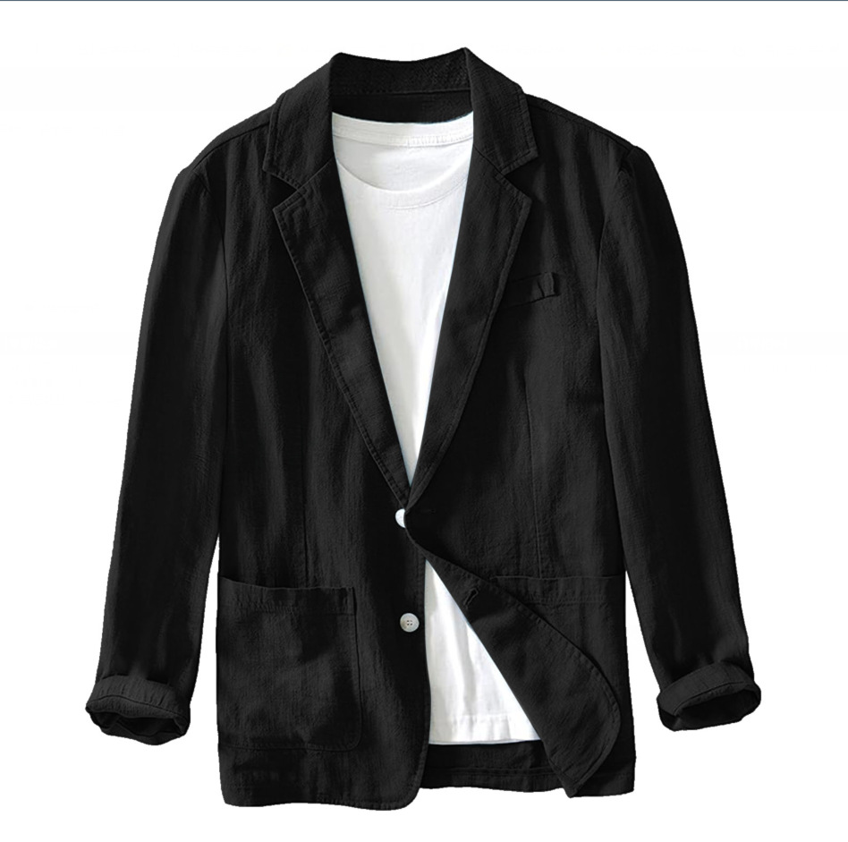 New 2023 Summer British Casual Suit Collage Regular Long Sleeve Fashion Urban Lapel Suit Jacket