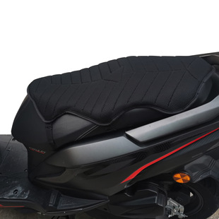 Double Seat Motorcycle Cushion Electric Vehicle Cushion Cover Shock-absorbing Sunscreen Waterproof Breathable Heat Dissipation Long-distance Modification Accessories