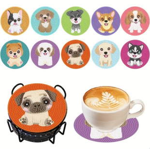 DIY special-shaped diamond painting coasters of various specifications pattern size first-hand supply large favorably welcome inquiry
