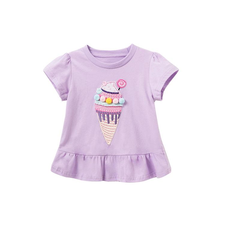 malwee short sleeve t-shirt women's clothing loose summer new Europe and the United States children's girls t-shirt a generation of hair