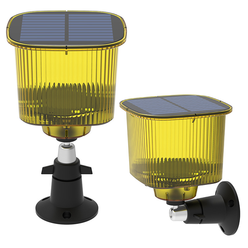 Solar Bird Repellent Anti-Wolf Lamp Animal Repellent Timing Recording Big Horn Sound and Light Alarm Protects Rice Field Orchard