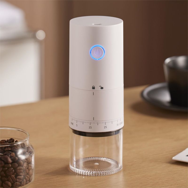 ポータブル電気コーヒーグラインダー屋外充電コーヒーフライス盤ハンドヘルド豆グラインダーキッチン用品|undefined