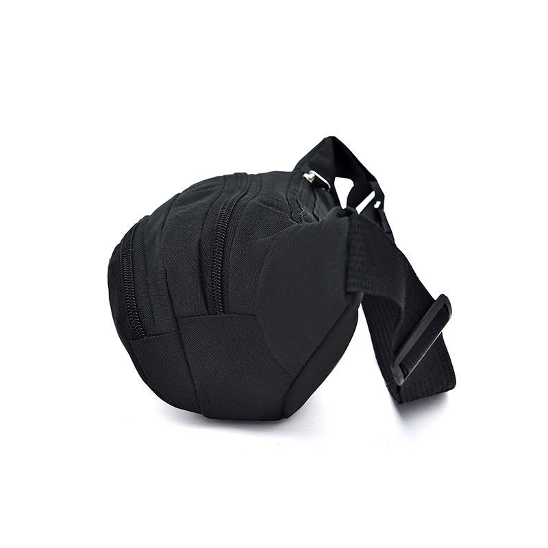 Fashion Men's and Women's Canvas Waist Bag Sports Crossbody Bag Chest Bag Mobile Phone Large Capacity Waterproof Wear-resistant Stall Bag Cross-Border