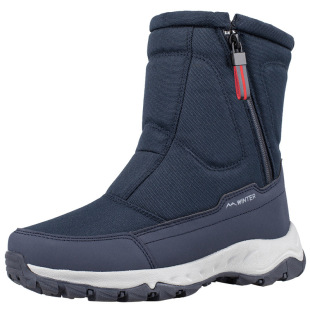 Cross-border 2025 winter new boots thickened snow boots for lovers fleece-lined warm outdoor snow shoes men's and women's cotton shoes